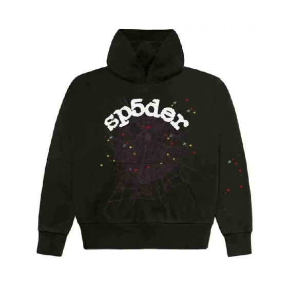 Black Sp5der Worldwide Hoodie