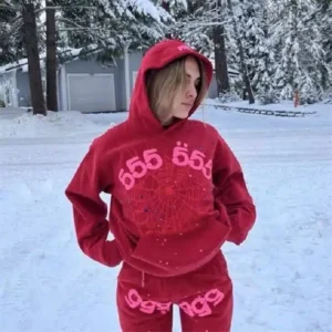 Sp5der Worldwide Red 555 Hoodie